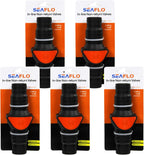 SEAFLO in-Line/ 90° Quick Disconnect Non-Return Check Valve PA6+GF+POM Construction, Anti-Backflow Design, Versatile Applications (Choose Size and Style)