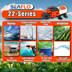 SEAFLO 22-Series On Demand Diaphragm Water Pressure Pump (1.3 GPM | 100 PSI) (Choose 12V or 24V)
