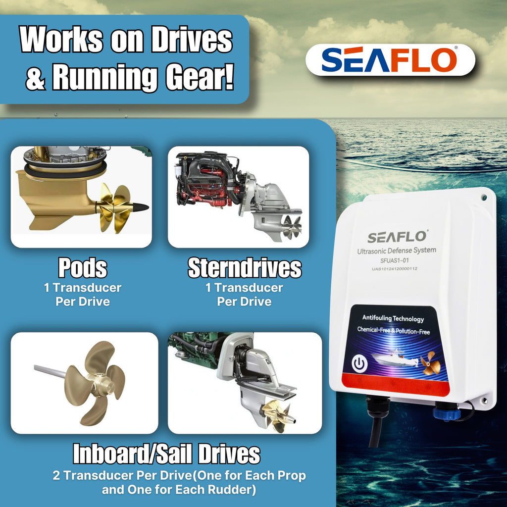 Hull Shield, does hull shield work, hull shield hd1 SEAFLO Ultrasonic System, marine ultrasonic cleaner, barnacle prevention system, marine growth protection, automated boat cleaning, ultrasonic hull cleaner, boat hull cleaning system, yacht ultrasonic system, marine equipment maintenance, 12V ultrasonic defense system, long-term marine maintenance solution, Hull-Shield, SFUAS1-01