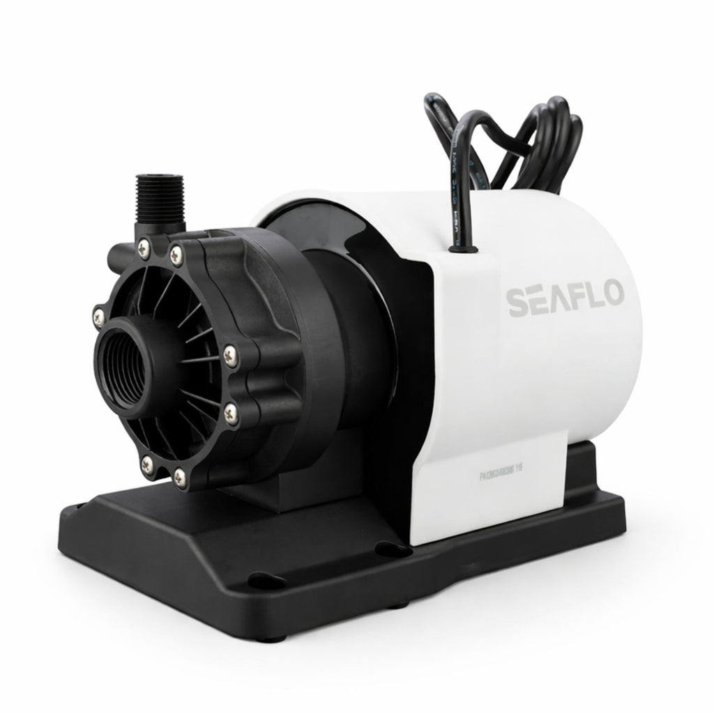 SEAFLO 1000 GPH Air Conditioning Pump 115V Marine AC 16.6 GPM Magnetic Drive Circulation for Systems up to 45000 BTU 26.9 ft Head Continuous Duty HVAC Pump