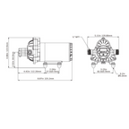 SEAFLO 33W Series Brushless Automatic Demand Diaphragm Pump - 12V, 3.0GPM, 45PSI