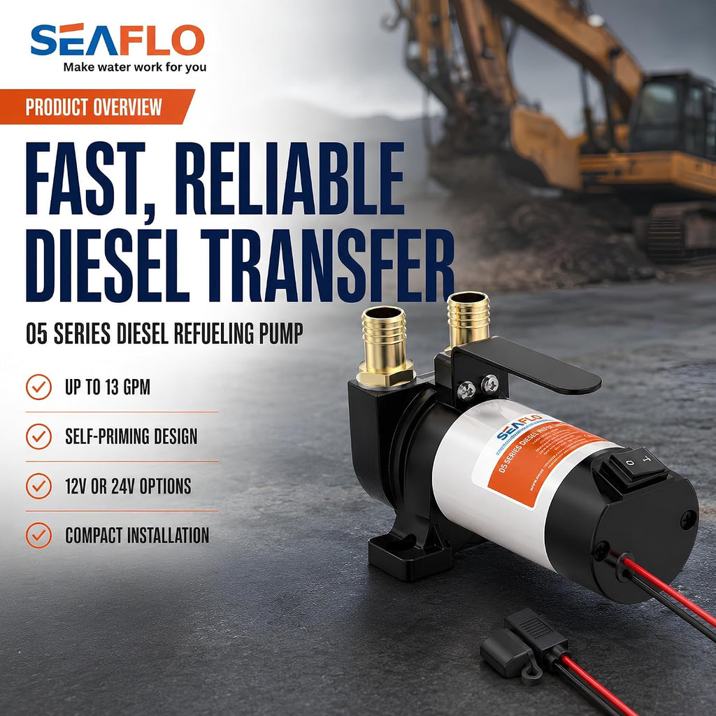 SEAFLO 05 Series Diesel Refueling Pump (12V | 24V)
