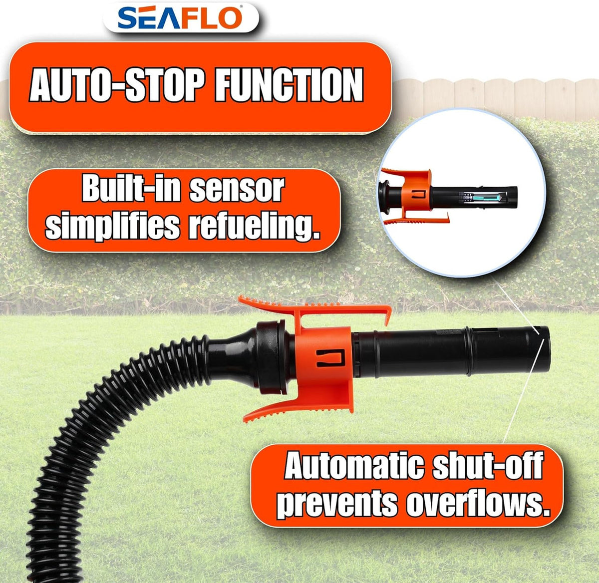 SEAFLO Fuel Transfer Pump – Battery Operated, 2.4 GPM (9.0 LPM)
