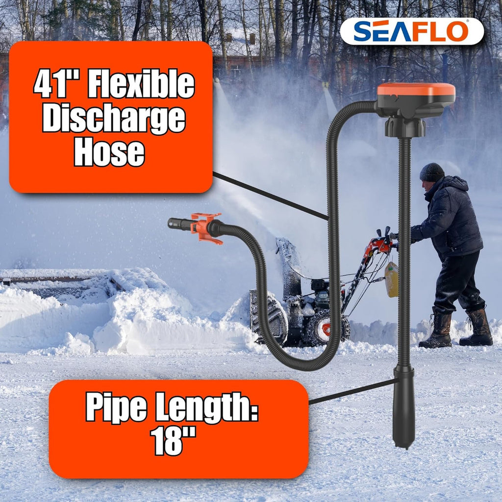 SEAFLO Fuel Transfer Pump – Battery Operated, 2.4 GPM (9.0 LPM)