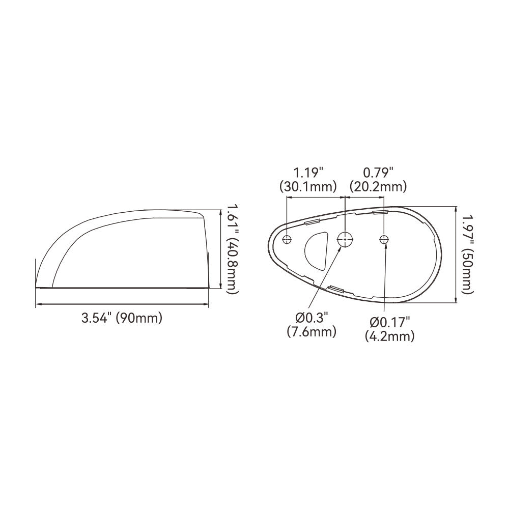 SEAFLO Horizontal Mount Lights  05 Series