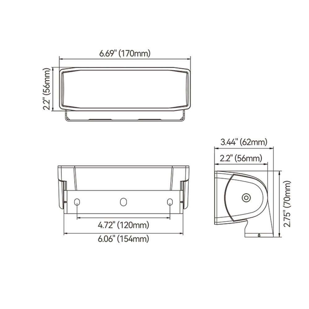 SEAFLO LED Floodlights - 02 Series (Bracket Mount)