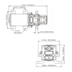 SEAFLO 22-Series On Demand Diaphragm Water Pressure Pump (1.3 GPM | 100 PSI) (Choose 12V or 24V)