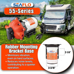 SEAFLO 55 Series 115V AC Automatic Demand Diaphragm Pump – 5.0 GPM, 60 PSI, 5-Chamber Self-Priming Water Pump w/Power Plug for Outlet, RV, Marine & Off-Grid Water Systems, 4-Year Warranty