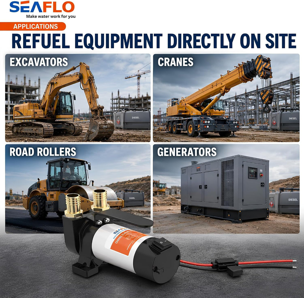 SEAFLO 05 Series Diesel Refueling Pump (12V | 24V)