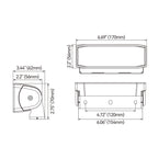 SEAFLO Dual Colour LED Floodlights - 01 Series (Bracket Mount)