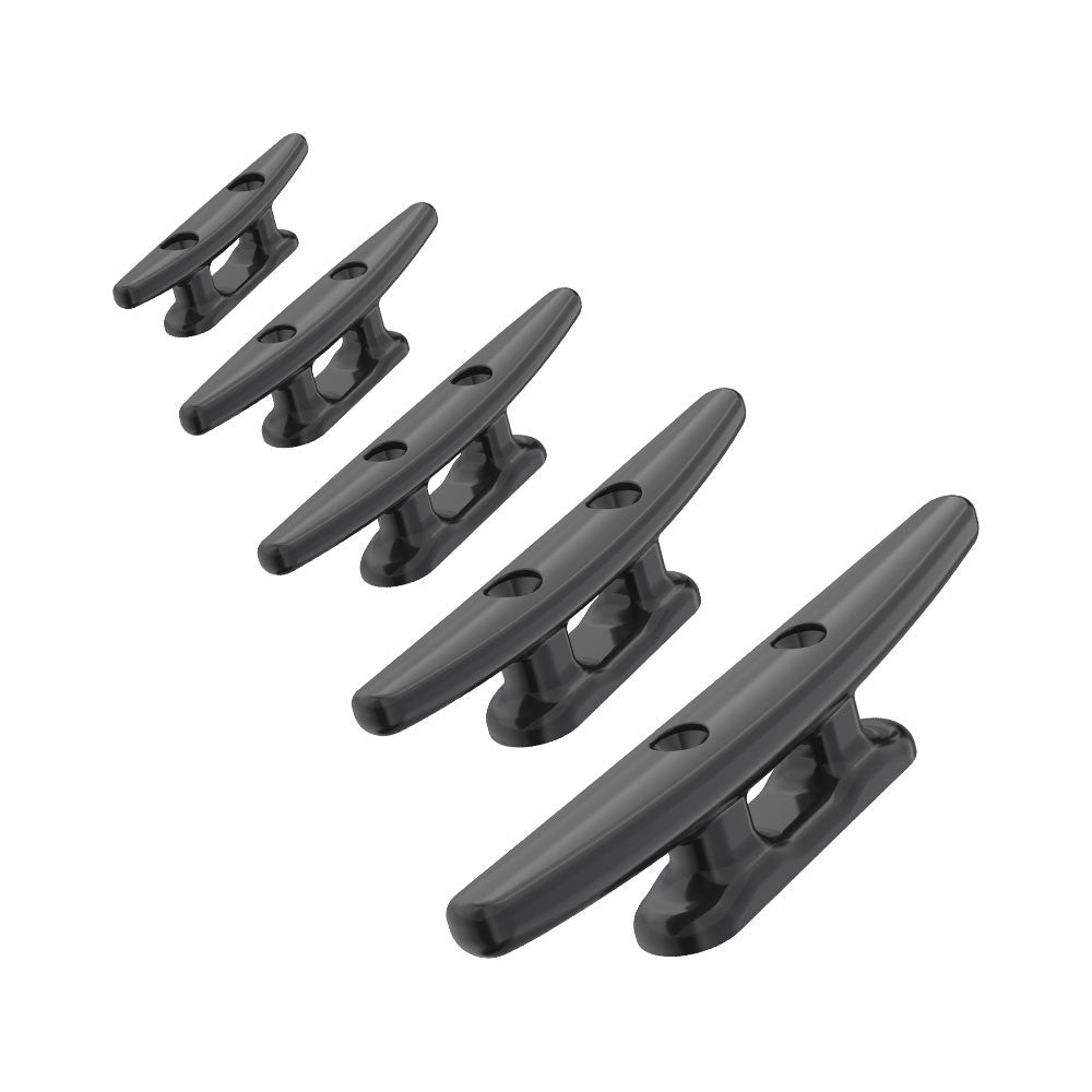 SEAFLO Boat Cleat Black Nylon Dock Cleat Kayak Cleat, 3", 4", 5", 6", 8" (Choose Size and Qty)
