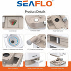 SEAFLO Premium Portable Travel Toilet - 3.2 Gallon (12L)