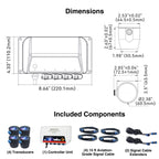SEAFLO Ultrasonic Defense System - Fully Automated Ultrasonic Barnacle Repelling System for Boats and Yachts | 4 Transducer System | Covers 200 sq. ft. | 4-Year Warranty