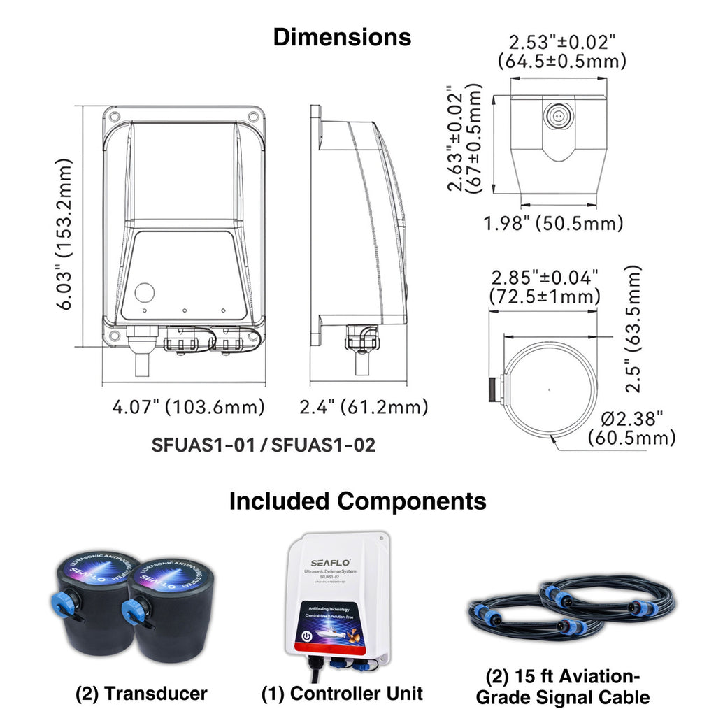 Hull Shield, does hull shield work,  hull shield hd1 SEAFLO Ultrasonic System, marine ultrasonic cleaner, barnacle prevention system, marine growth protection, automated boat cleaning, ultrasonic hull cleaner, boat hull cleaning system, yacht ultrasonic system, marine equipment maintenance, 12V ultrasonic defense system, long-term marine maintenance solution, Hull-Shield,  SFUAS1-02