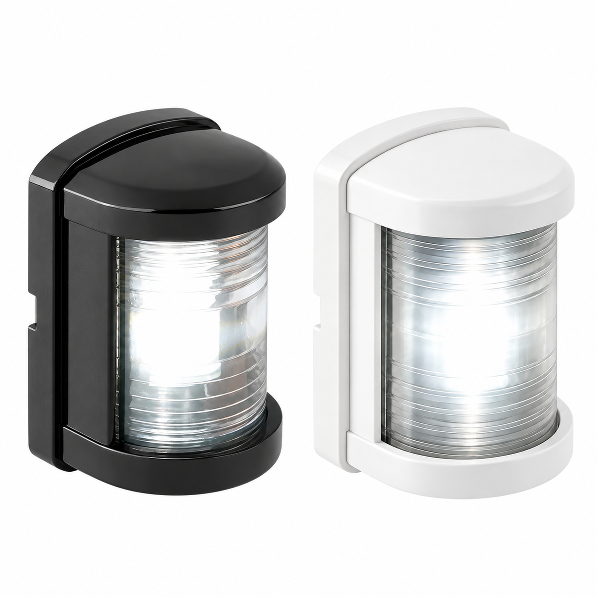 SEAFLO 1W LED Square Navigation Mini-Light, 2N (Black | White)