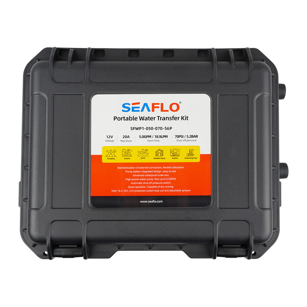 SEAFLO 56 Series Portable Washdown Pump Kit (12V | 70PS | 5.0GPM)