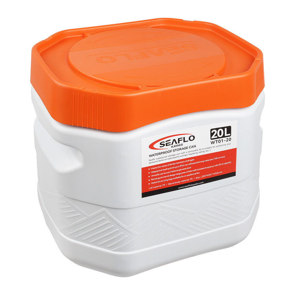 SEAFLO Waterproof Storage Bins with Lid for Marine, RV, Storage, Kayak, Camping
