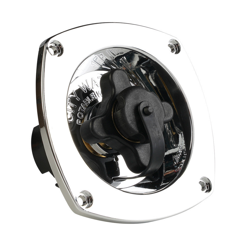 SEAFLO Wall Mount Pressure Regulated Water Inlet - White
