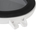 SEAFLO Round Porthole Window with ABS Plastic & Tempered Glass for Boat, Yacht, Marine Applications (White or Black, 10.5")
