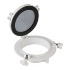 SEAFLO Round Porthole Window with ABS Plastic & Tempered Glass for Boat, Yacht, Marine Applications (White or Black, 10.5")