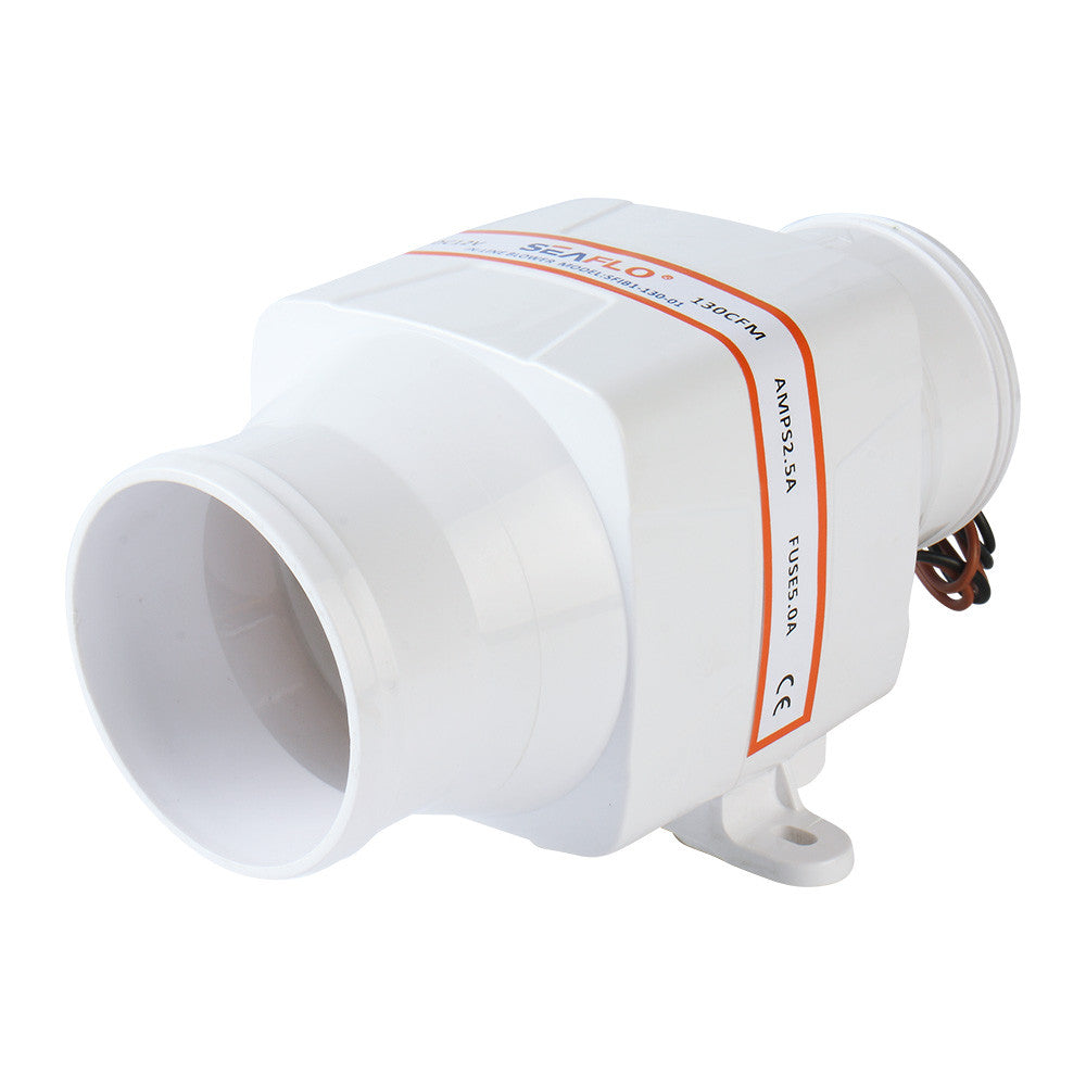 SEAFLO 01-Series 3" In-Line Blower (24V | 130CFM)