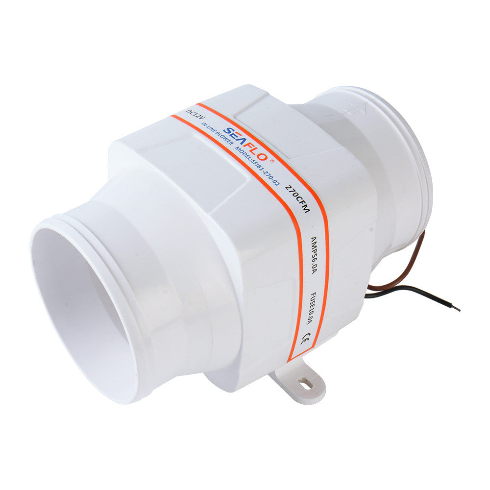 SEAFLO 02-Series 4" In-Line Blower (12V | 270CFM)