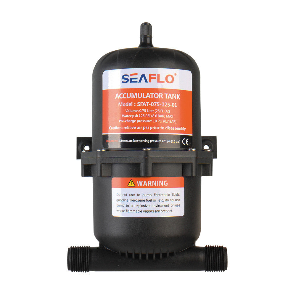 SEAFLO 01-Series Accumulator Tank Water Pump (125 psi | 23.5 oz)