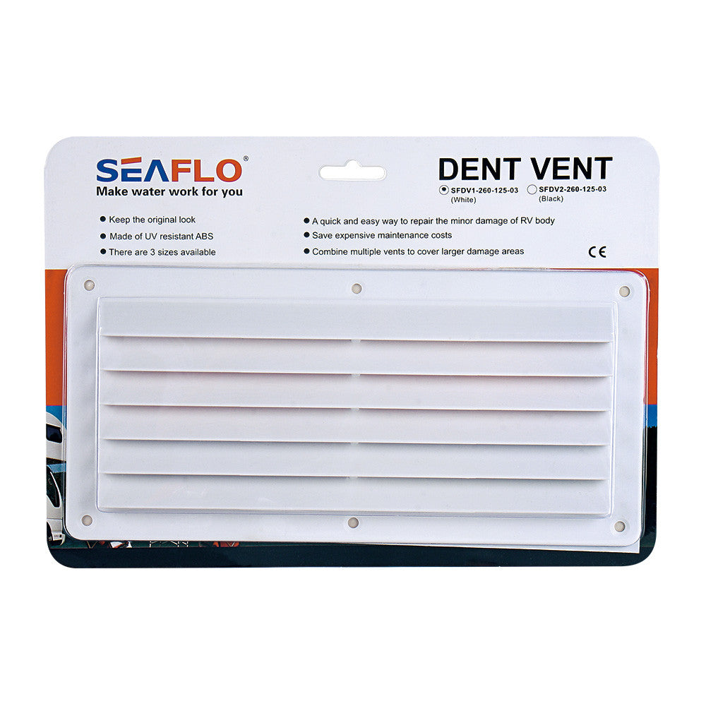 SEAFLO Dent Vent for Marine & RV 5" X 10.40" White