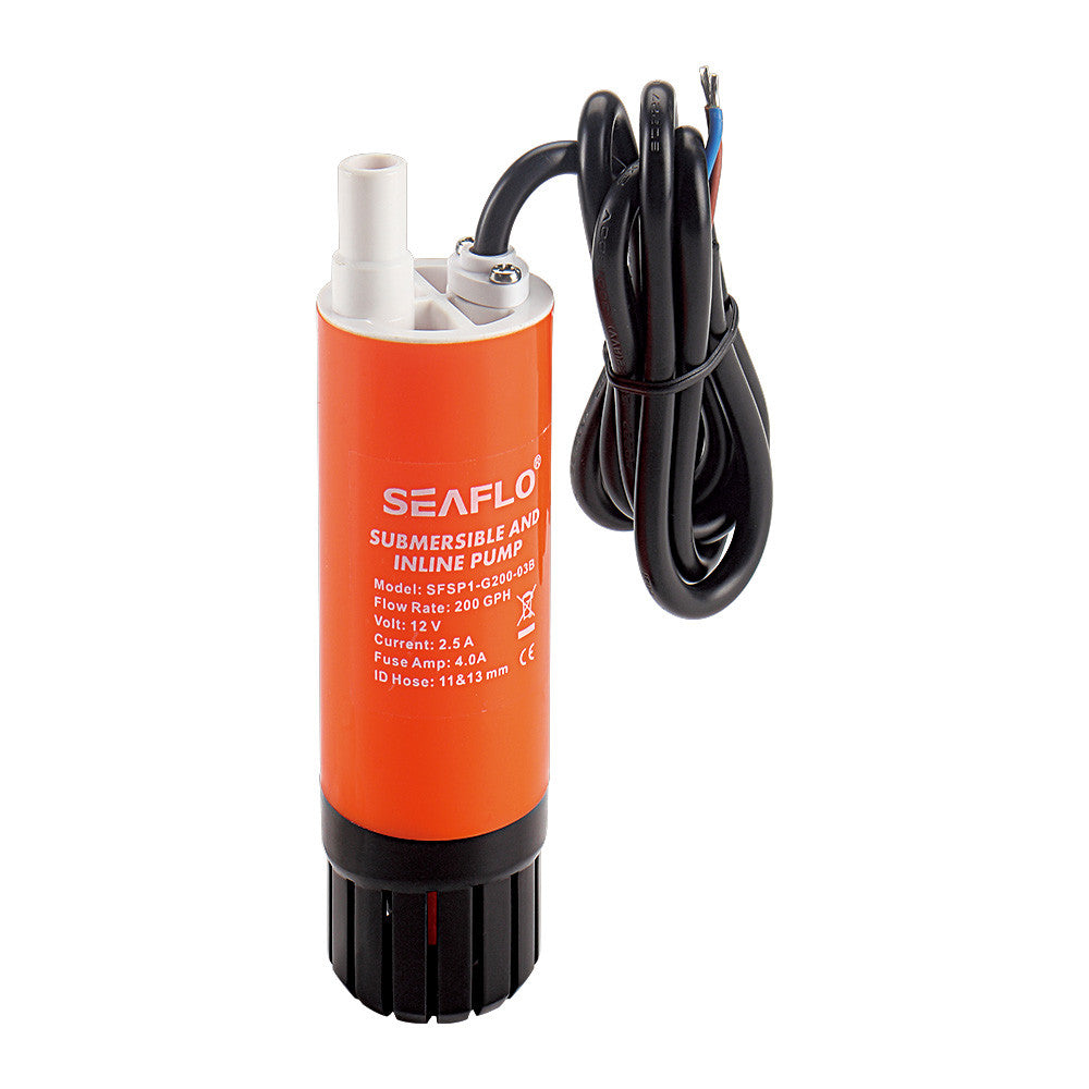 SEAFLO 200GPH Submersible and Inline Pump