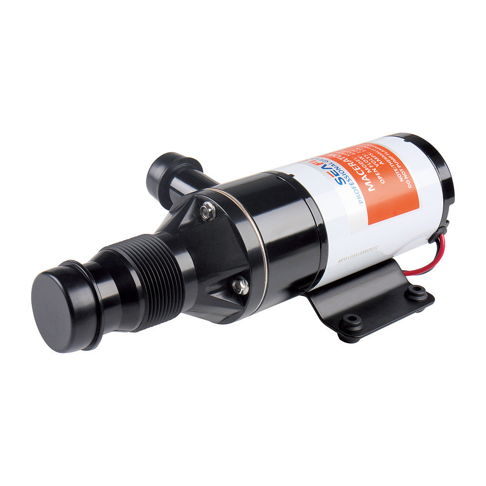 SEAFLO 01-Series Macerator Pump with Improved Motor, Oriented to the Left (12V|12GPM|45LPM)