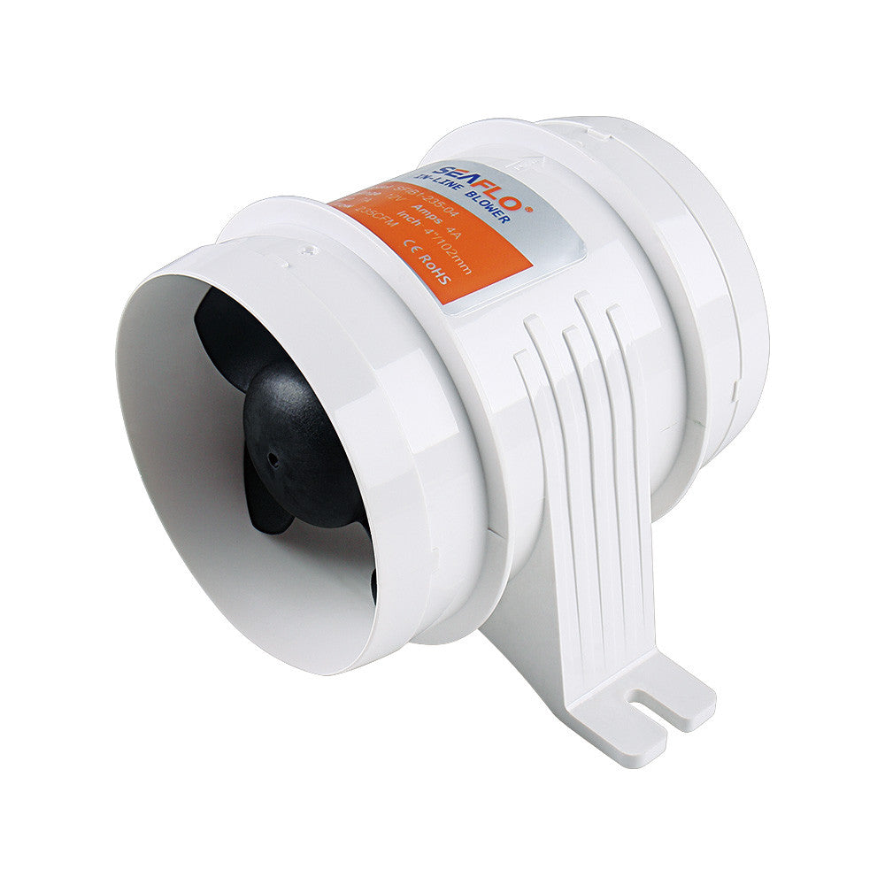 SEAFLO 04-Series 4" In-Line Bilge Blower Fan (12V | 235CFM)
