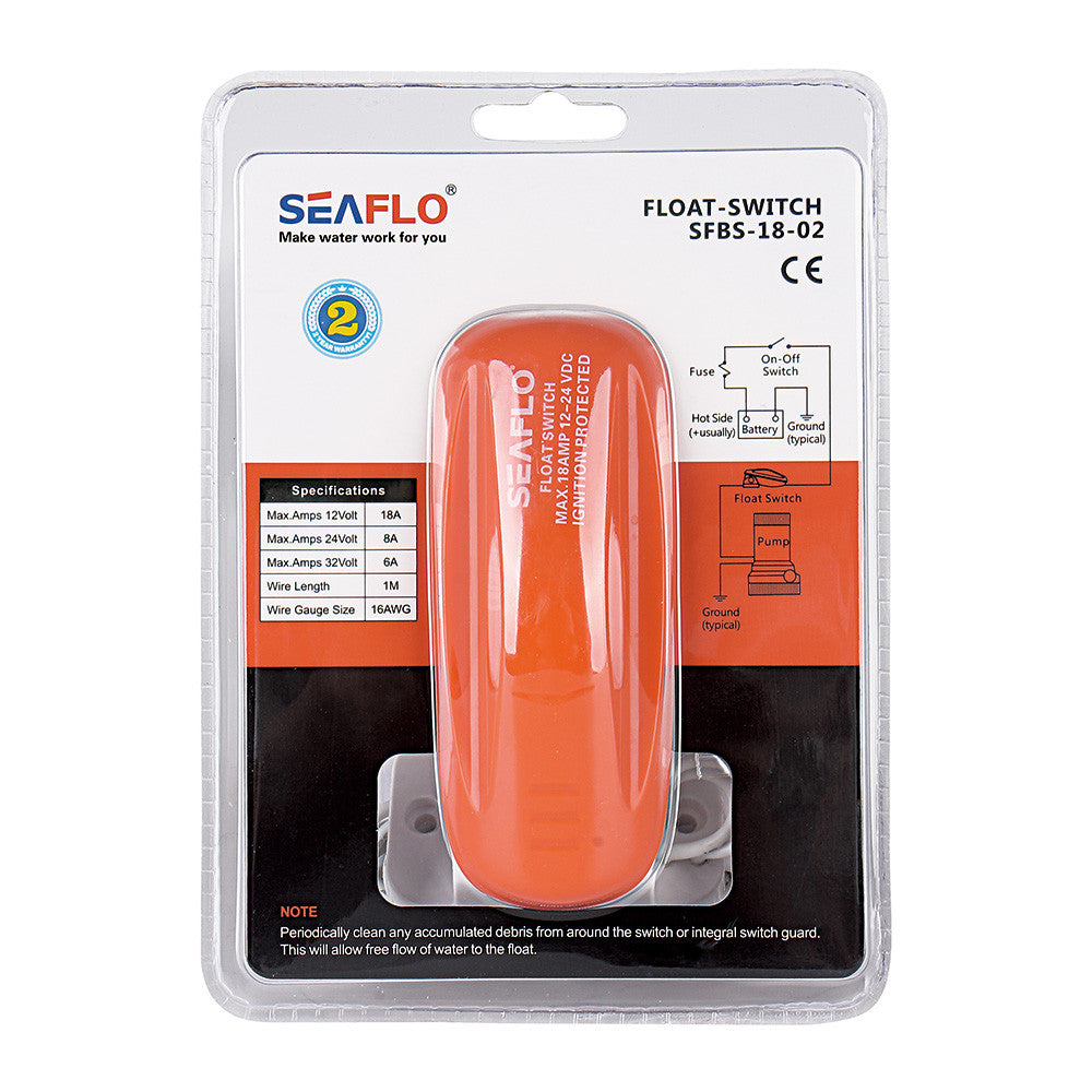 SEAFLO 02-Series Bilge Pump Float Switch for 12V, 24V, 32V