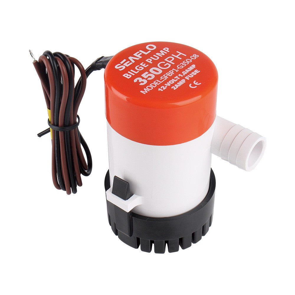 SEAFLO 01 Series 12V Bilge Pumps – 3/4" Outlet, Marine Submersible Pump with Anti-Airlock Protection (Choose 350/500/750 GPH)
