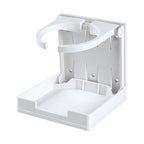 SEAFLO Fold-Up Adjustable Drink Holder for RV Marine Boat Caravan Car (White or Black)