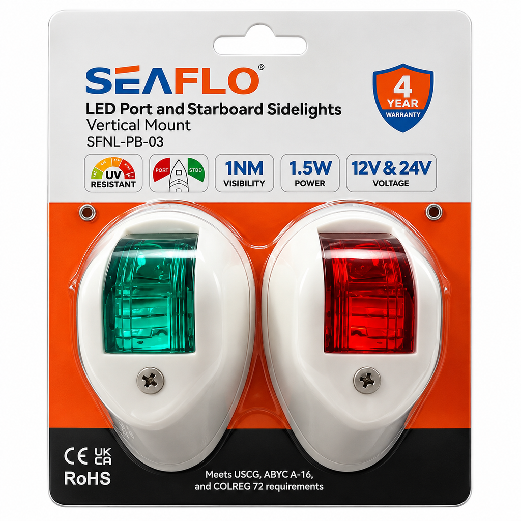 1.5W LED Bi-Color Port Starboard Navigation Light, 1N