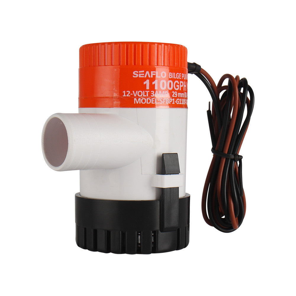 SEAFLO 01-Series 1100 GPH Submersible Marine Boat Electric Bilge Pump (Choose 12V or 24V)