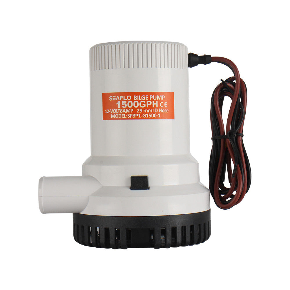 SEAFLO 01-Series Submersible Bilge Pump -1500GPH (Choose 12V or 24V)