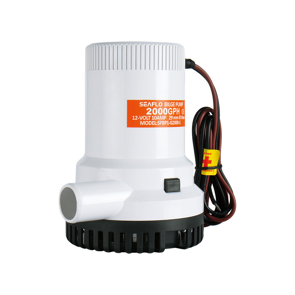 SEAFLO 01-Series 2000 GPH Submersible Bilge Pump (Choose 12V or 24V)