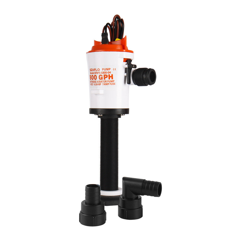 SEAFLO 04-Series 12V 800 GPH Straight Livewell/Baitwell Aerator Bilge Pump