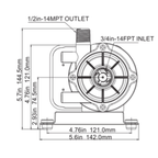 SeaFlo Marine Air Conditioner Circulation Pump 500 GPH / 115V