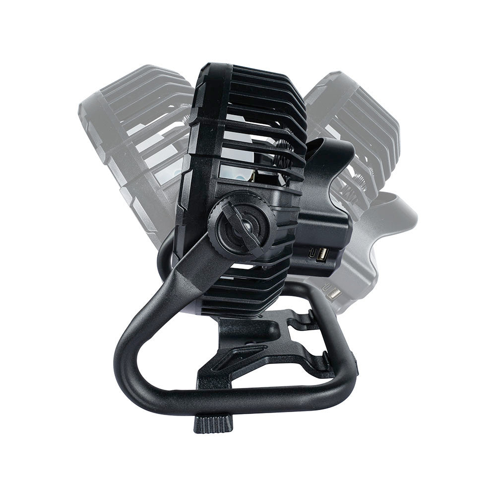 SEAFLO Portable Desk Fan 2-in-1 rechargeable fan high speed 6 hours low speed 12hours