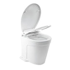 SEAFLO Deluxe Flush Electric Marine Toilets w/ Built-in Bidet - Smart Flushing System, Ceramic Bowl, Soft Close Seat, Quiet Flush Macerator Pump (Choose Fresh/Raw Water and 12V/24V Options)