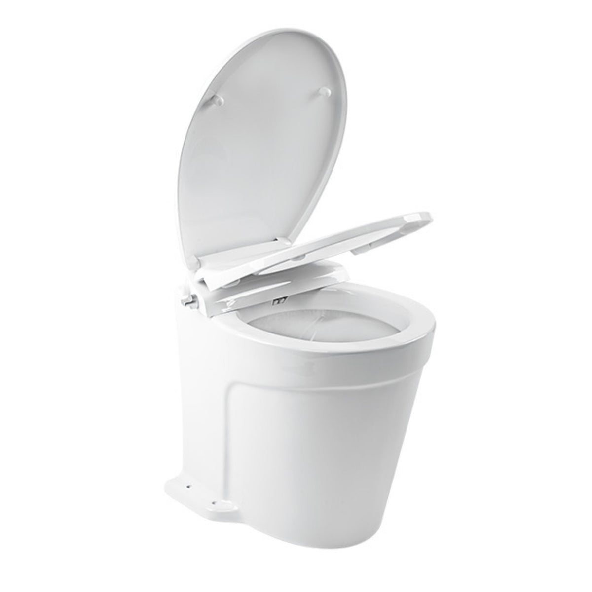 SEAFLO Deluxe Flush Electric Marine Toilets w/ Built-in Bidet - Smart Flushing System, Ceramic Bowl, Soft Close Seat, Quiet Flush Macerator Pump (Choose Fresh/Raw Water and 12V/24V Options)