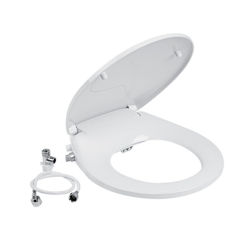 SEAFLO Deluxe Flush Electric Marine Toilets w/ Built-in Bidet - Smart Flushing System, Ceramic Bowl, Soft Close Seat, Quiet Flush Macerator Pump (Choose Fresh/Raw Water and 12V/24V Options)
