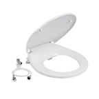 SEAFLO Deluxe Flush Electric Marine Toilets w/ Built-in Bidet - Smart Flushing System, Ceramic Bowl, Soft Close Seat, Quiet Flush Macerator Pump (Choose Fresh/Raw Water and 12V/24V Options)
