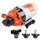SEAFLO 34 Series Water Pressure Diaphragm Pump - Continuous Duty, Built-In Pressure Switch, Self-Priming, and 4-Year Warranty - 12V | 1.6 GPM | 100 PSI