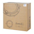 SEAFLO 8.5" Round Porthole/Port Light Window with ABS Plastic & Tempered Glass for Boat, Yacht, Marine Applications