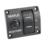 SEAFLO 3-Way Bilge Pump Panel Rocker Switch Automatic/Off/Manual with built in 15A Circuit Breaker 12v 24v 32v
