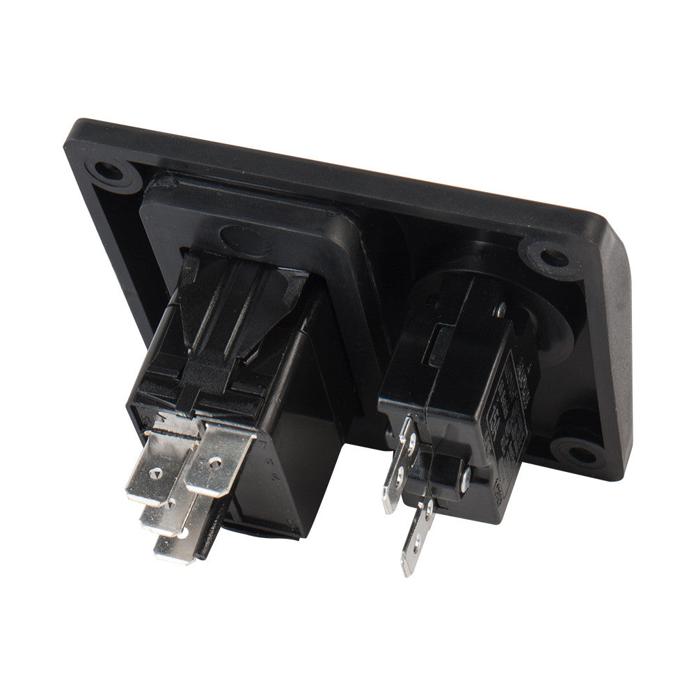SEAFLO 3-Way Bilge Pump Panel Rocker Switch Automatic/Off/Manual with built in 15A Circuit Breaker 12v 24v 32v