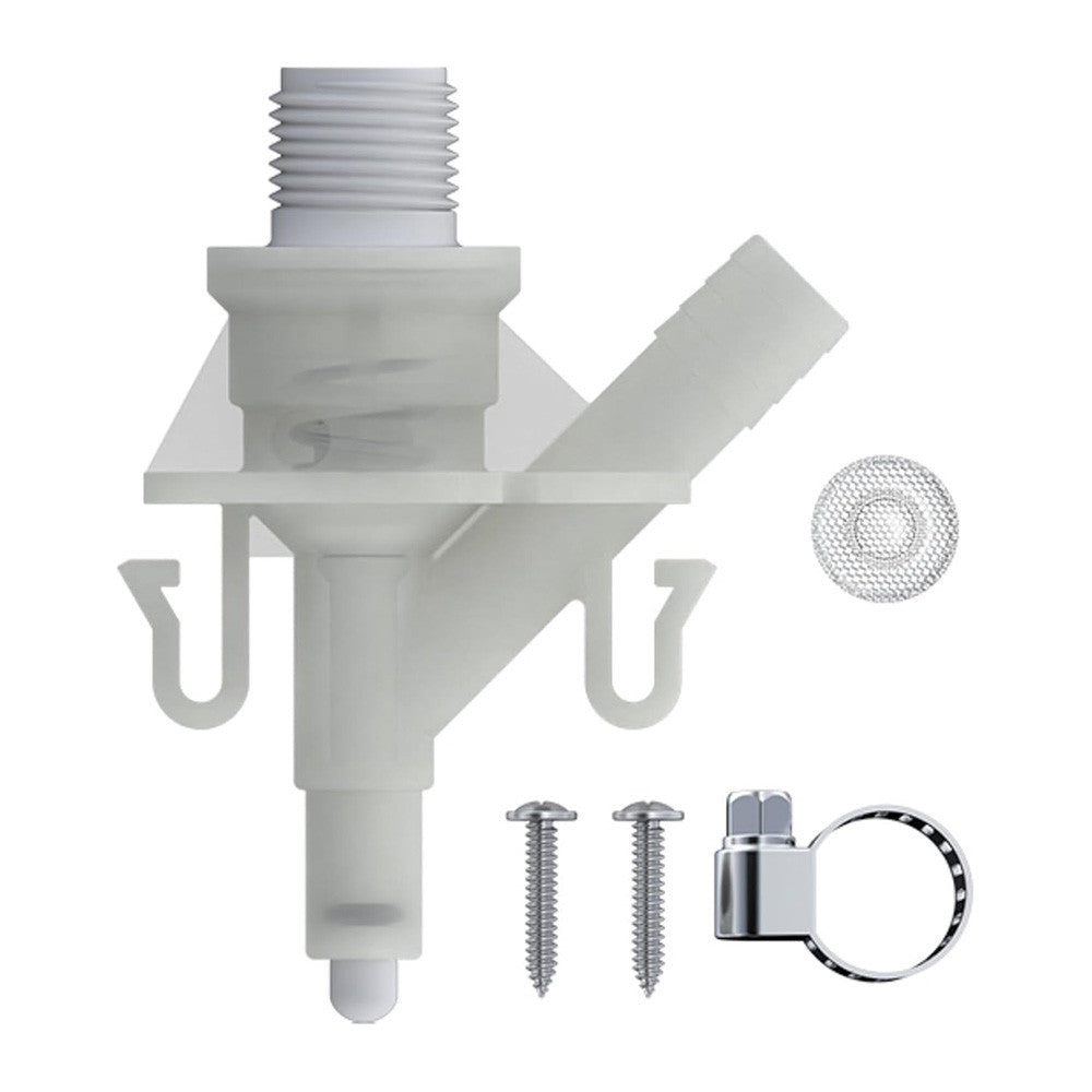 SEAFLO RV Toilet Water Inlet Valve Kit (SFTRK-003) - Fits All RV Toilets (SFRTPH-01-01, SFRTPH-01-02, SFRTPH-02-01) - Complete Kit with Screws, Clamp & Filter -